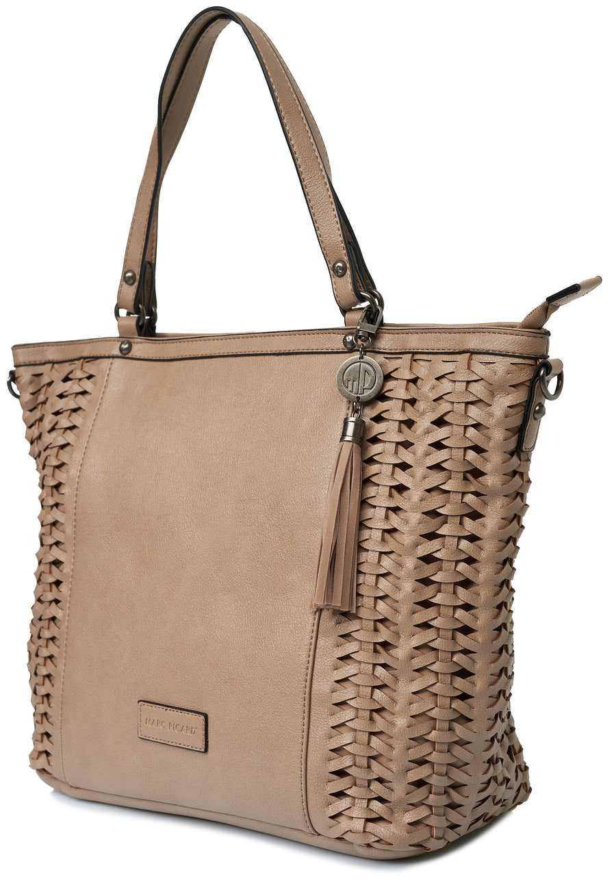Tasche Shopper Flechtoptik