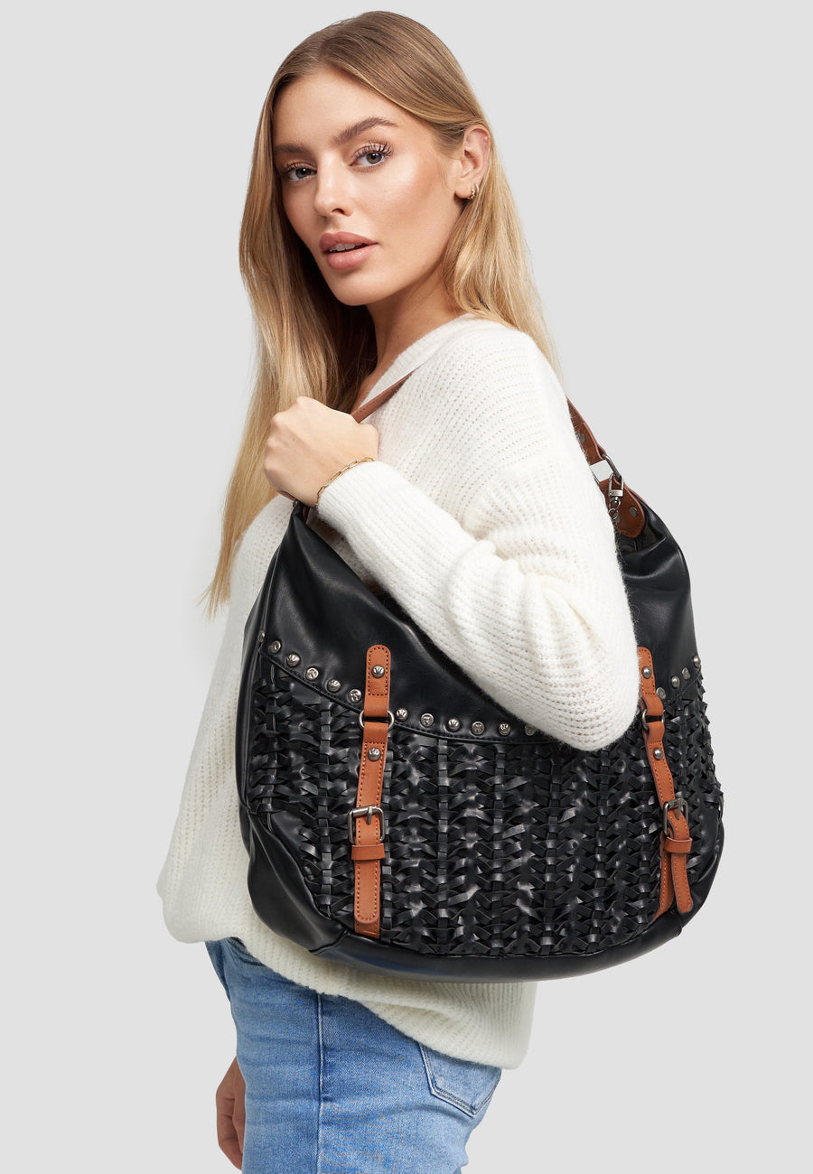 Tasche Hobo Bag Flechtoptik